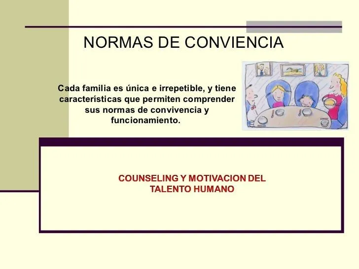 NORMAS DE CONVIVENCIA FAMILIAR - Imagui