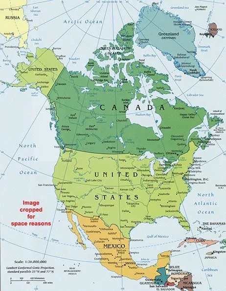 North America Map / Geography of North America / Map of North ...