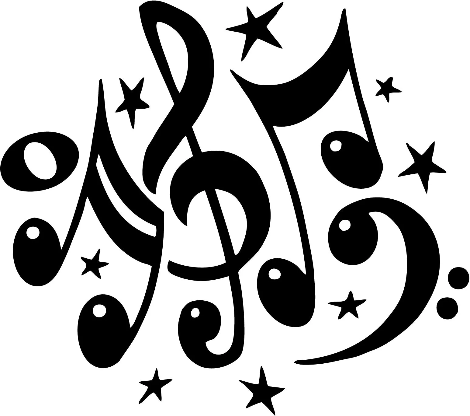 ... imagenes en blanco y negro de notas musicales para imprimir clave de ... imagenes en blanco y negro de notas musicales para imprimir clave de