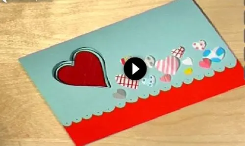 Manualidades de cartas para San Valentín - Imagui