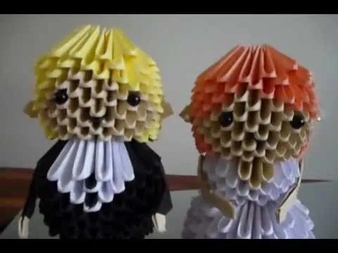 Novios Origami 3D - YouTube