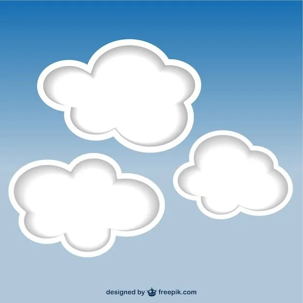 nubes simple | Descargar Vectores gratis