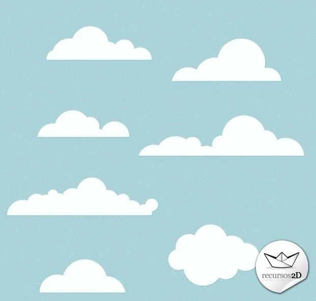 Nubes en vector (Vector Clouds) | Recursos 2D.com
