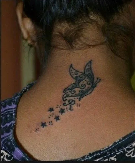 nuca - Tatuajes para Mujeres