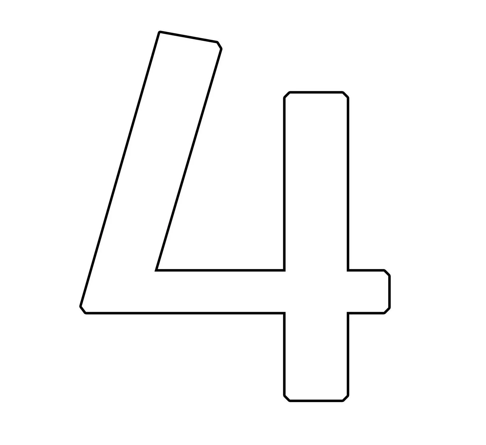 el numero 4 para colorear Colouring Pages (page 3) el numero 4 para colorear Colouring Pages (page 3)