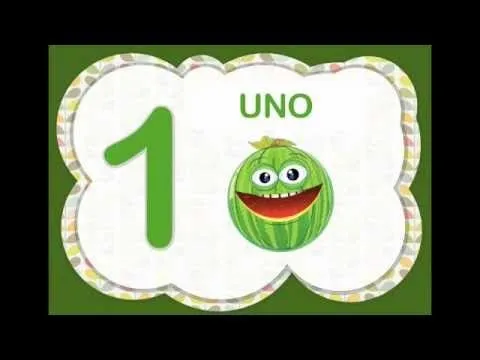 Los Números del 1 al 10 para niños con frutas. (Video Infantil ...