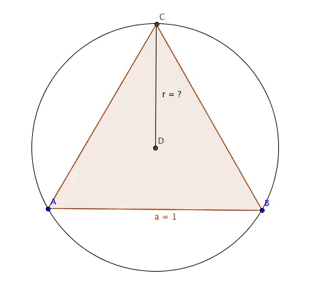 NÚMEROS ELEGANTES: Triángulo inscrito en circunferencia