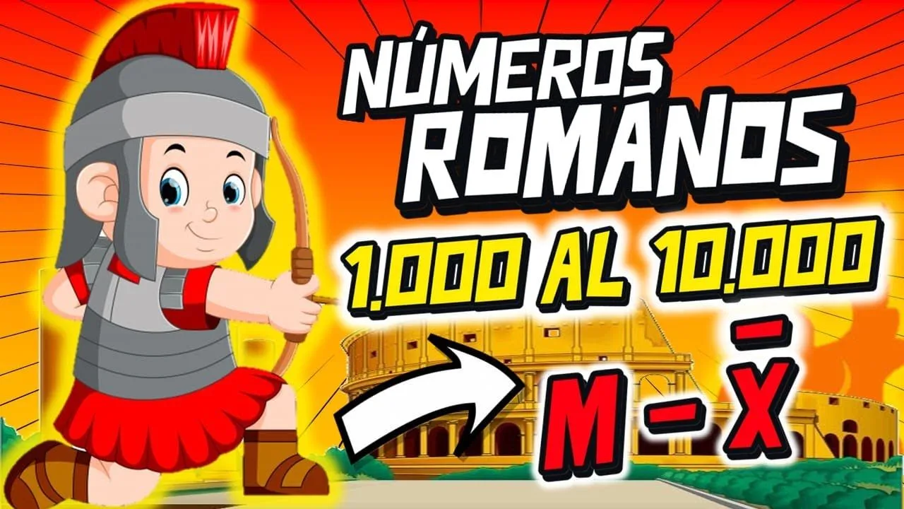 NÚMEROS ROMANOS DEL 1.000 AL 10.000 – CLASE COMPLETA – Todos los números  romanos del MIL al DIEZ MIL - YouTube