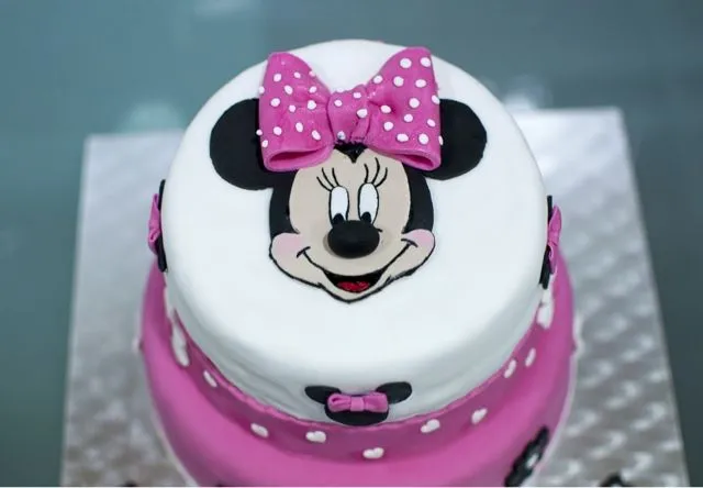 Pastel de Minnie Mouse de un piso - Imagui