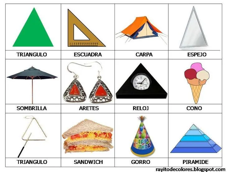 Objetos de forma de triángulo | Shapes | Pinterest