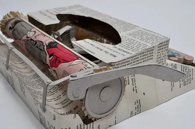 Objetos hechos con papel reciclado | Rincón Abstracto