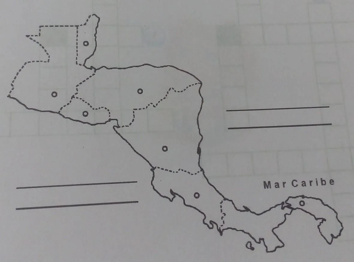 Observa el mapa de América central ístmica, ubica sus países, capitales y  limites. Para ello es - Brainly.lat