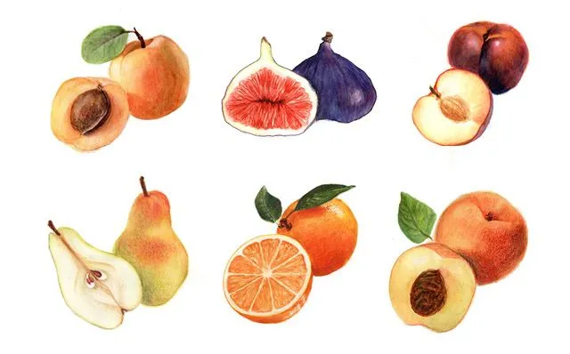 Odisea gráfica: Freebies: 6 acuarelas de frutas para utilizar en ...