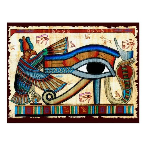 OJO egipcio antiguo de la postal de HORUS Wadjet de Zazzle. OJO egipcio antiguo de la postal de HORUS Wadjet de Zazzle.
