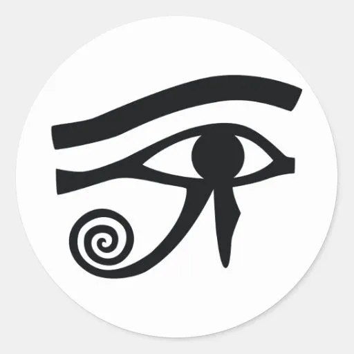 Ojo de Horus jeroglífico Pegatinas Redondas de Zazzle. Ojo de Horus jeroglífico Pegatinas Redondas de Zazzle.