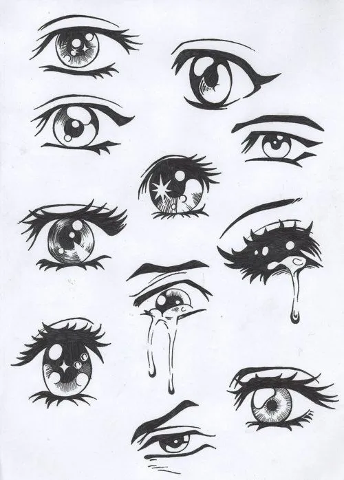 Ojos de animes tristes - Imagui