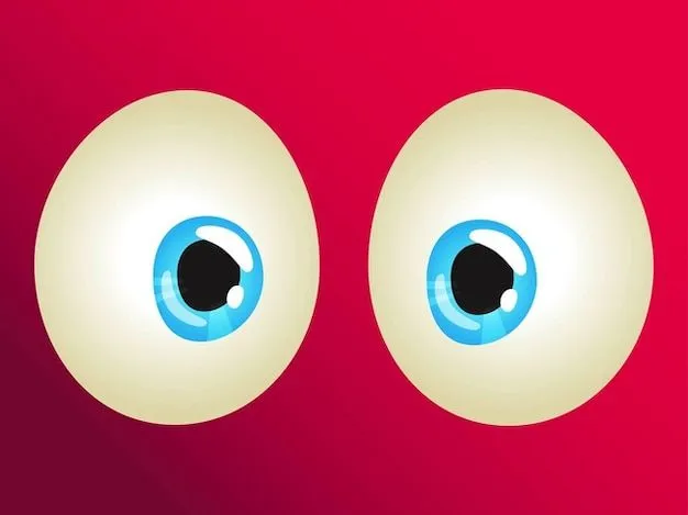 dos ojos azules de dibujos animados | Descargar Vectores gratis