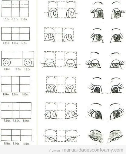 ojos y caras on Pinterest | Peachy Keen Stamps, Dolls and Patrones