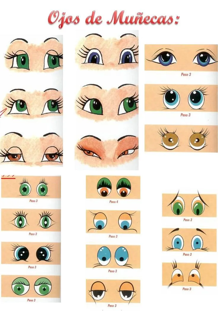 17 mejores ideas sobre Ojos De Muñeca en Pinterest | Patrones de ...