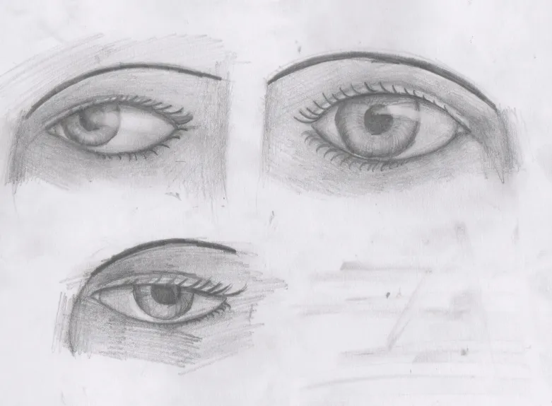 ojos a lapiz por Zahira | Dibujando