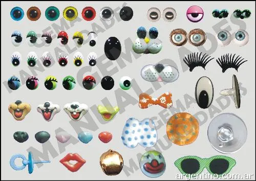 Muñecas de goma eva ojos dibujos - Imagui