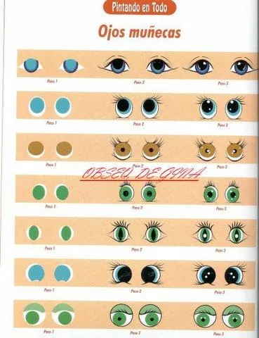 Como hacer ojos para muñecos o muñecas : cositasconmesh Como hacer ojos para muñecos o muñecas : cositasconmesh