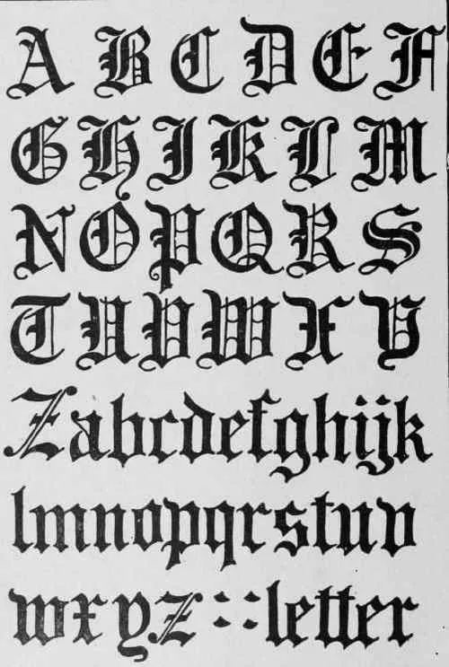 Old English Lettering | calligraphy | Pinterest | Gótico, Fuentes ...