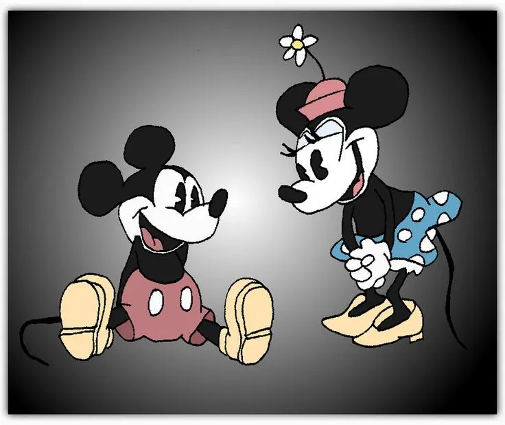 Old Friends Clip Art | Vintage Mickey + Minnie Mouse by ~andy ...