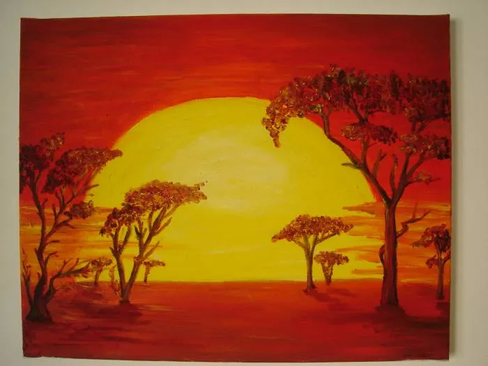 Pinturas al oleo de paisajes africanos - Imagui