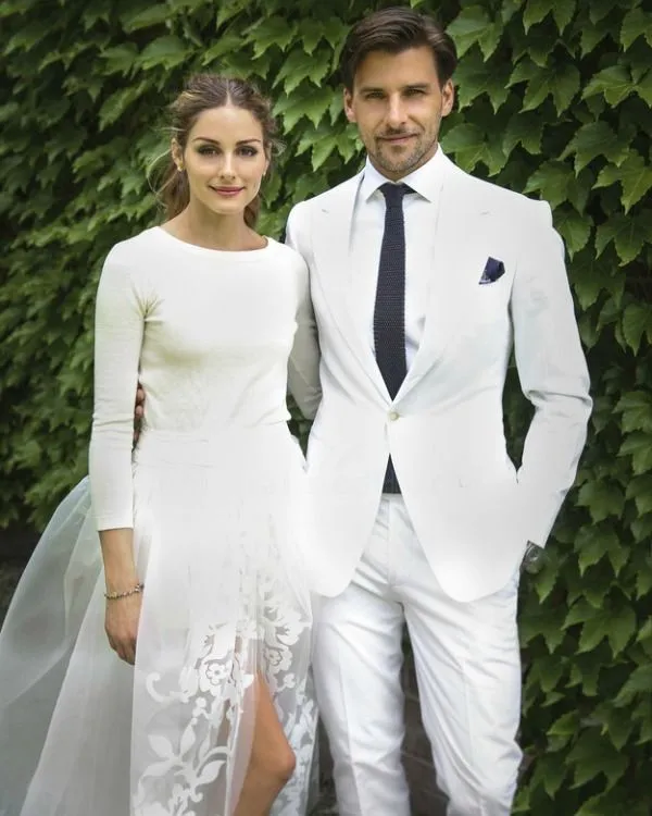 Olivia Palermo y Johannes Huebl: Novios con 'total look white'