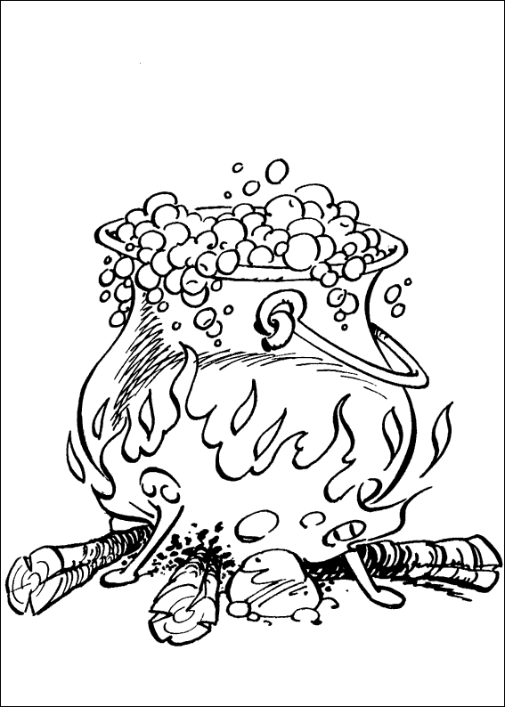 Un dibujo de una tetera hirviendo agua para colorear - Imagui