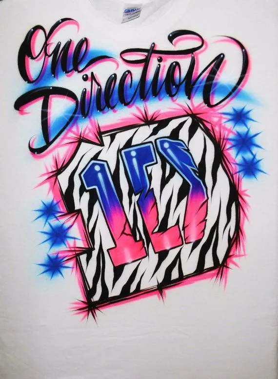 One Direction Airbrushed Graffiti Style Custom by AirbrushApparel ...