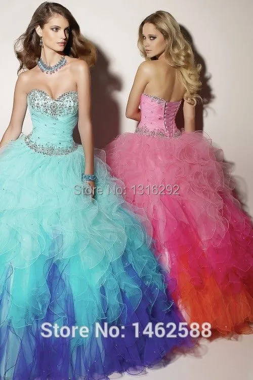 Online Get Cheap Quinceanera Dresses Rainbow -Aliexpress.com ...