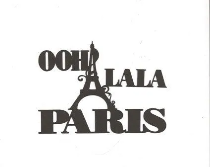 Ooh La La Paris word silhouette por hilemanhouse en Etsy