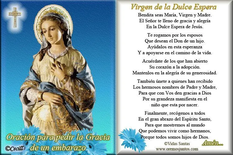 Oracion por una embarazada - Imagui