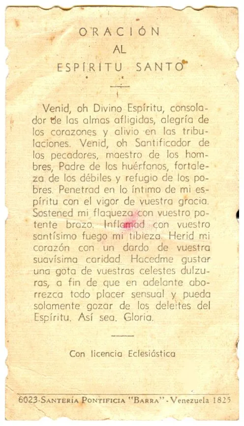 Oración al Espiritu Santo | Directorio de la Iglesia Católica Oración al Espiritu Santo | Directorio de la Iglesia Católica