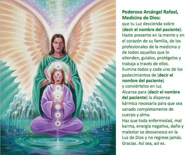Oración de sanación al Arcángel Rafael. | Oraciones | Pinterest ...