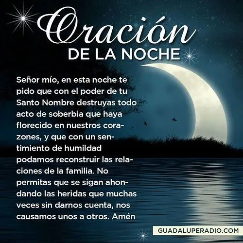 Oraciondelanoche Hermanos, oremos juntos la oración de la noche ... Oraciondelanoche Hermanos, oremos juntos la oración de la noche ...