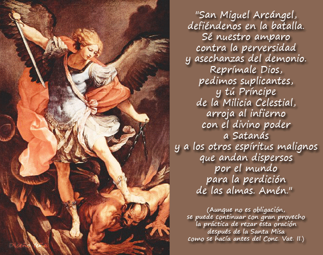 ORACIONES Y DEVOCIONALES CATOLICAS : Oración A San Miguel Arcángel ... ORACIONES Y DEVOCIONALES CATOLICAS : Oración A San Miguel Arcángel ...