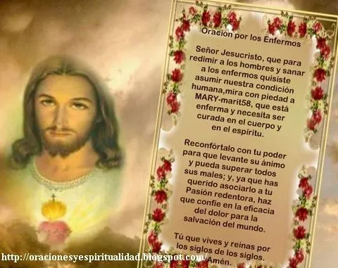 ORACIONES Y ESPIRITUALIDAD: Oración por LOS ENFERMOS...