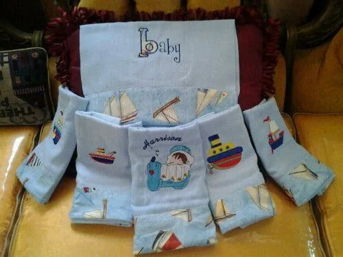 Ordenar paños bordados para bebés | Art-sy Projects