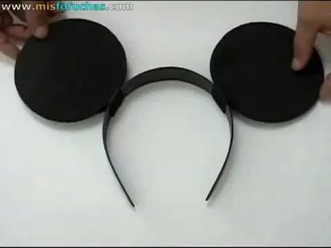 Cómo hacer orejas de Mickey Mouse y Minnie Mouse para disfraz de ...