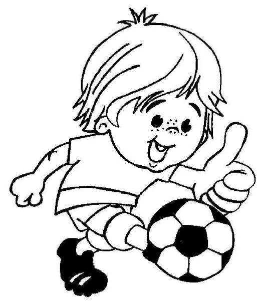 Imagenes de caricatura de niños jugando futbol - Imagui