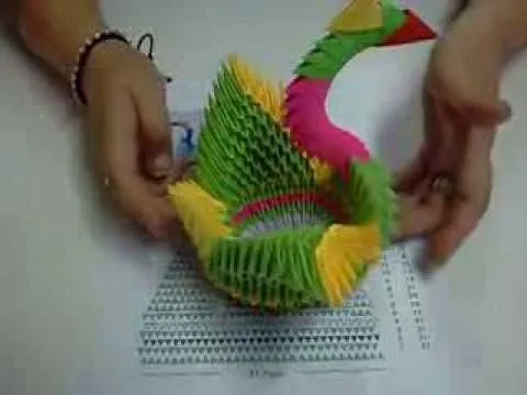 Origami 3D Cisne Papiroflexia (3ra Parte) - YouTube