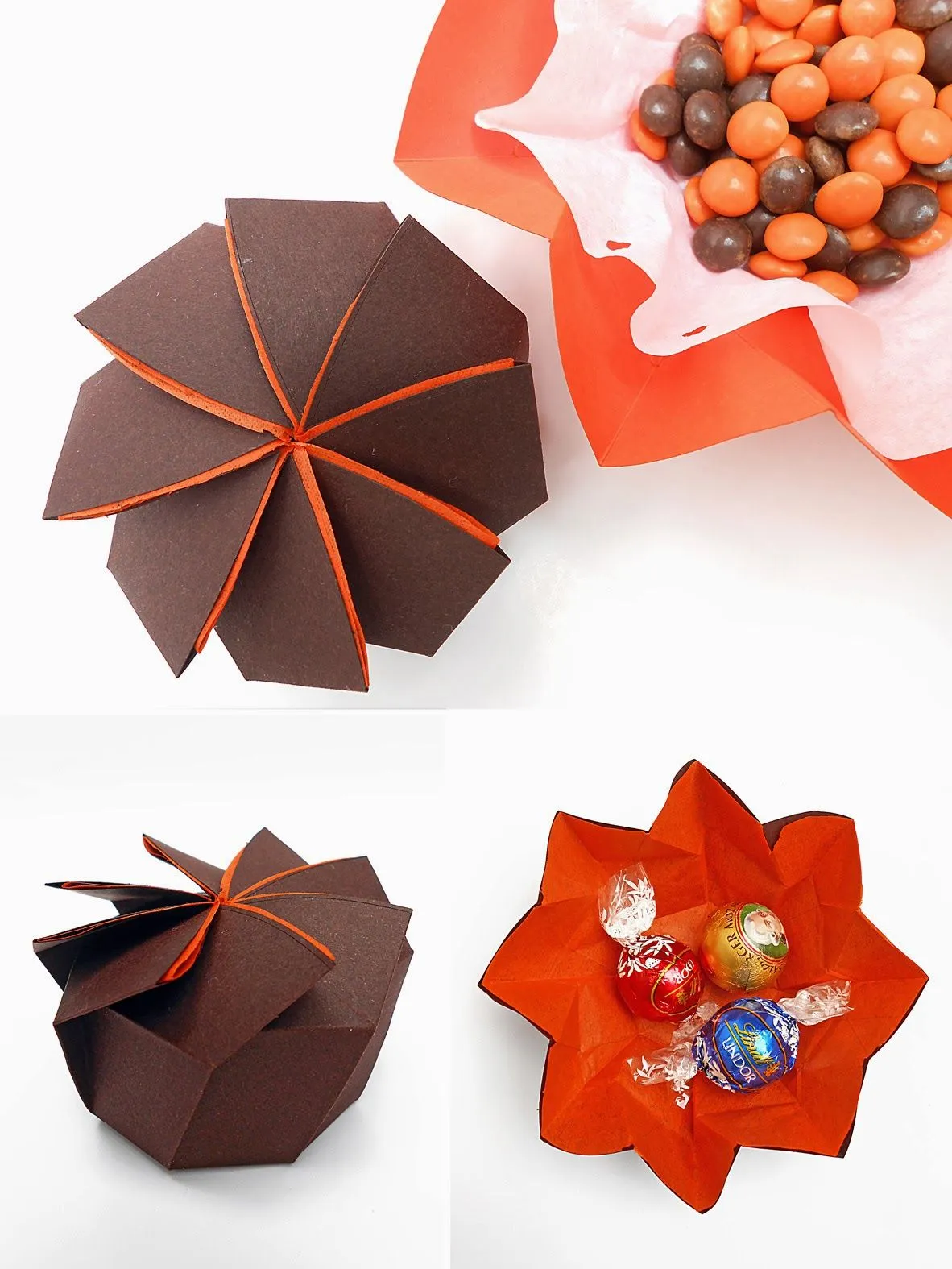 mas origami: Caja de regalo en espiral