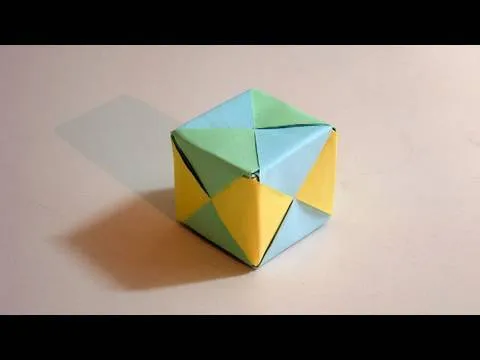 Origami Cube (Sonobe) - YouTube