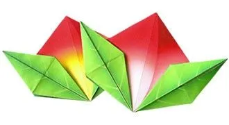 Origami flor de loto - ORIGAMI doblado de papel