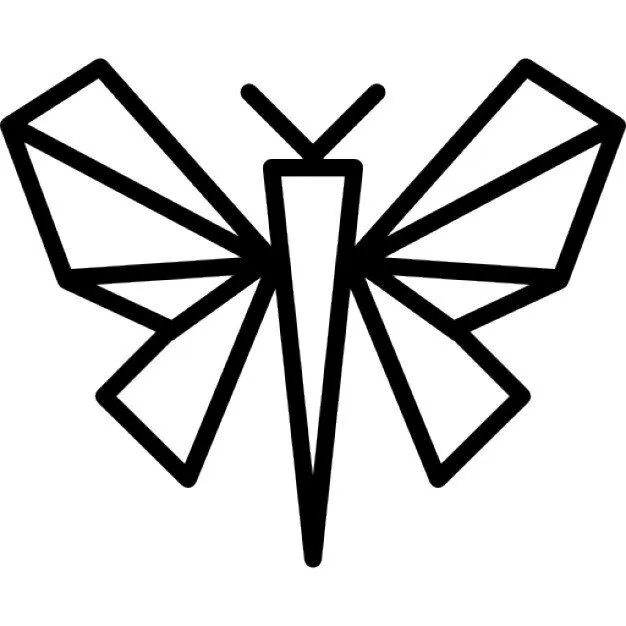 Origami mariposa | Descargar Iconos gratis