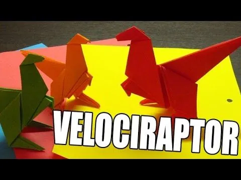 Como hacer un origami de papel | Como hacer un dinosaurio de papel ...