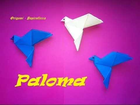 Origami - Papiroflexia. Paloma de la Paz - YouTube